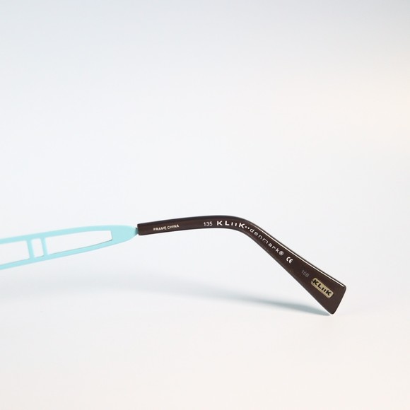 Kliik denmark K-420 247 45-17 135 teal blue eyeglasses small frame N6 - Picture 8 of 12